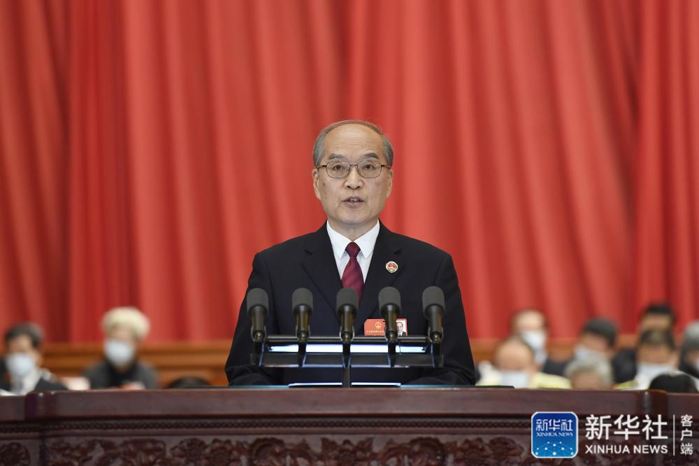 5月25日,十三届全国人大三次会议在北京人民大会堂举行第二次全体会议。最高人民检察院检察长张军作最高人民检察院工作报告。新华社记者 岳月伟 摄