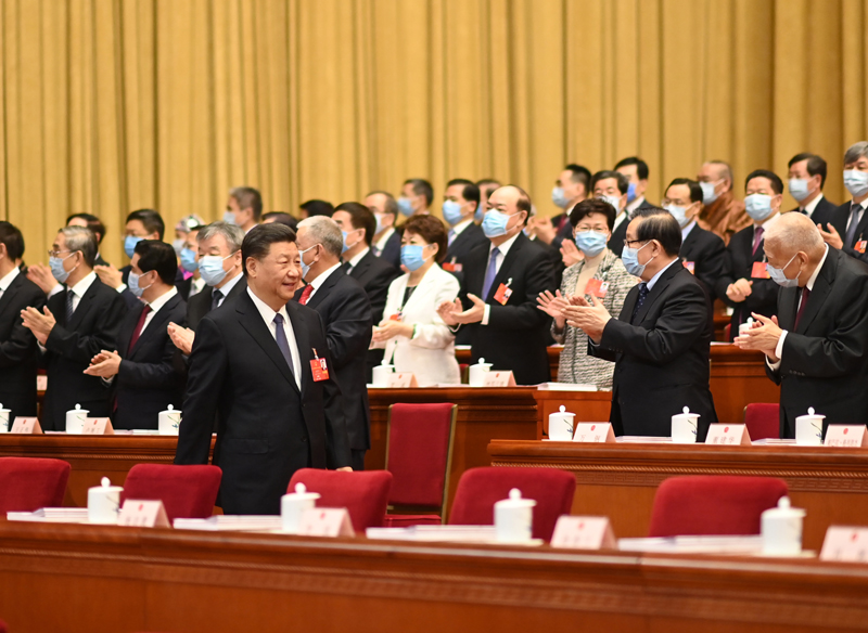 5月22日,第十三届全国人民代表大会第三次会议在北京人民大会堂开幕。这是习近平步入会场。新华社记者 李学仁 摄